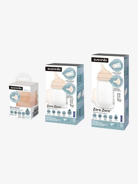 Biberon Anti-colique Zéro Zéro® SUAVINEX - 270 Ml - Débit Moyen (M) Peau - Suavinex – Image 4