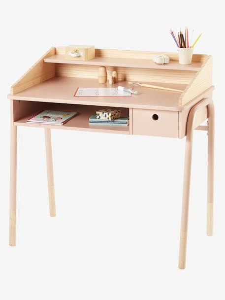 Bureau Enfant LIGNE AMAZONIE Rose - Vertbaudet
