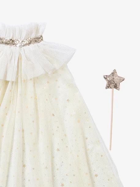 Cape à Paillettes + Baguette Blanc - Vertbaudet – Image 5