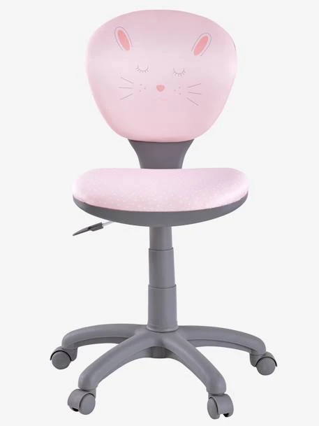 Chaise De Bureau Enfant à Roulettes Rose - Vertbaudet – Image 2