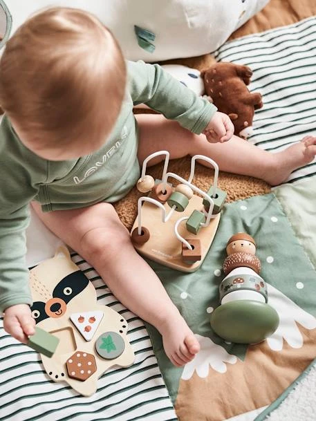 Coffret 3 Jeux D'éveil GREEN FOREST En Bois FSC® Multicolore - Vertbaudet – Image 3