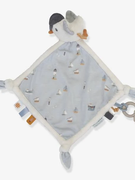Doudou Carré Mouette - Sailors Bay - LITTLE DUTCH Bleu Grisé - Little Dutch