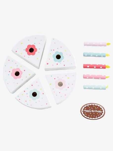 Gâteau D'anniversaire En Bois FSC® Multicolore - Vertbaudet – Image 2