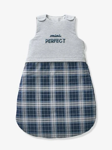 Gigoteuse Manches Amovibles MINI PERFECT Gris Chiné / Bleu - Vertbaudet – Image 2