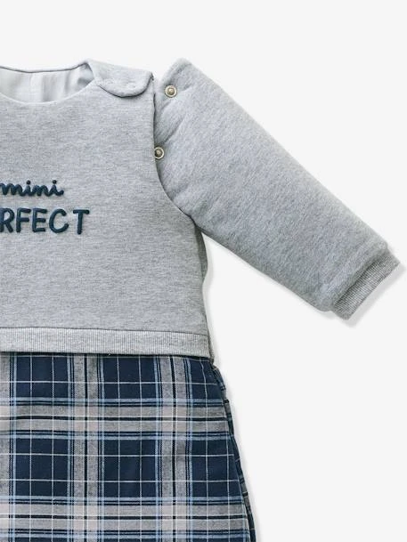 Gigoteuse Manches Amovibles MINI PERFECT Gris Chiné / Bleu - Vertbaudet – Image 3