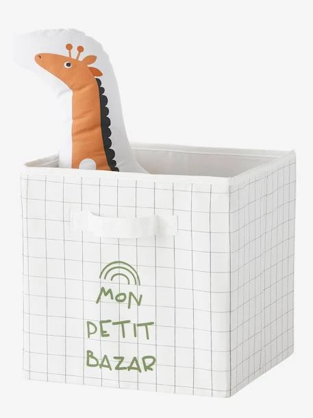 Les 3 Bacs De Rangement Tanzanie Tilleul Foncé Imprimé - Vertbaudet – Image 3