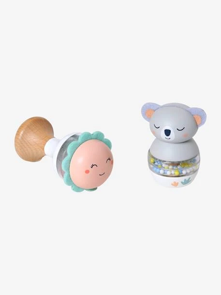 Lot De 2 Hochets En Bois FSC® Vert - Vertbaudet – Image 2