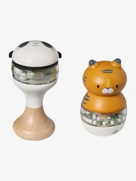 Lot De 2 Hochets En Bois FSC® Vert - Vertbaudet – Image 4