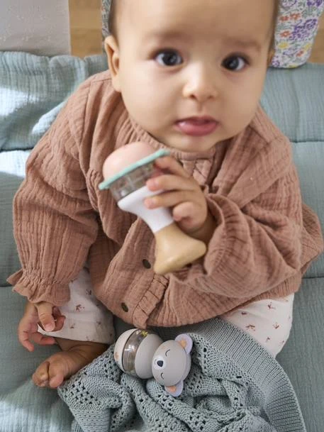 Lot De 2 Hochets En Bois FSC® Vert - Vertbaudet