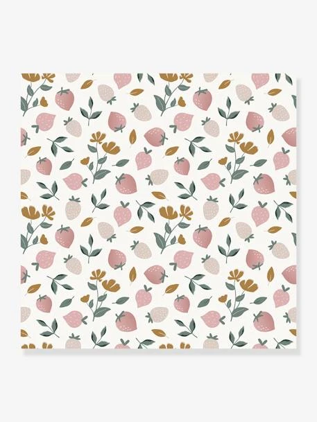 Papier Peint Fraises Louise LILIPINSO Rose Pâle - Lilipinso