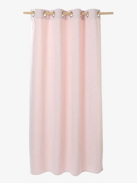 Rideau Occultant Etoiles D'argent Rose Imprimé étoiles - Vertbaudet – Image 2