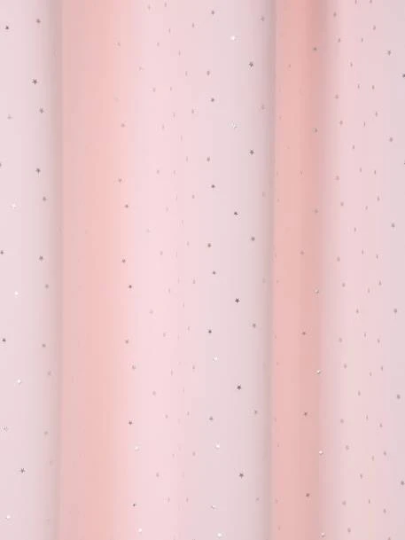 Rideau Occultant Etoiles D'argent Rose Imprimé étoiles - Vertbaudet – Image 3