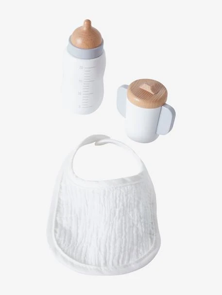 Set Accessoires Repas Poupon En Bois FSC® Blanc - Vertbaudet – Image 4