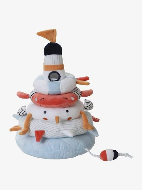 Tour à Empiler En Tissu LEON SUR LE PONTON Multicolore - Vertbaudet